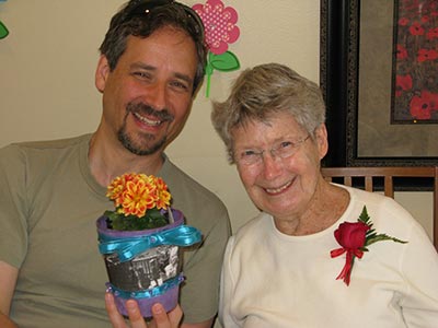 Visitor brings a gift